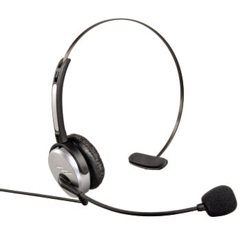 Hama Headband Headset Ledningsført Kontor/Callcenter Sort, Sølv