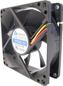 Chieftec AF-1225PWM kylsystem för dator Datorväska Fan Svart