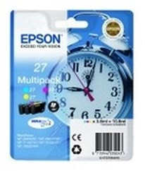 Epson Alarm clock Multipack 3-colour 27XL DURABrite Ultra Ink