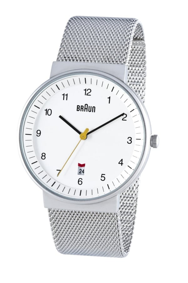 Braun BN0032 Armbandsur Hankoppling Kvarts Vit
