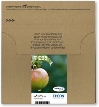 Epson Apple Flerpack EasyMail-förpackning för 4 färger T1295 DURABrite Ultra Ink