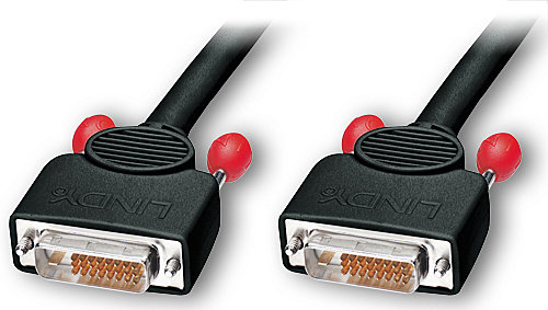Lindy 0.35m, DVI-D DVI-kaapeli 0,35 m Musta