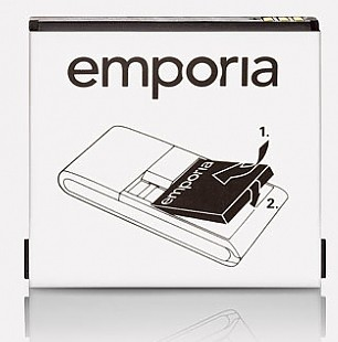 Emporia 1150mAh Li-Ion Akku Musta