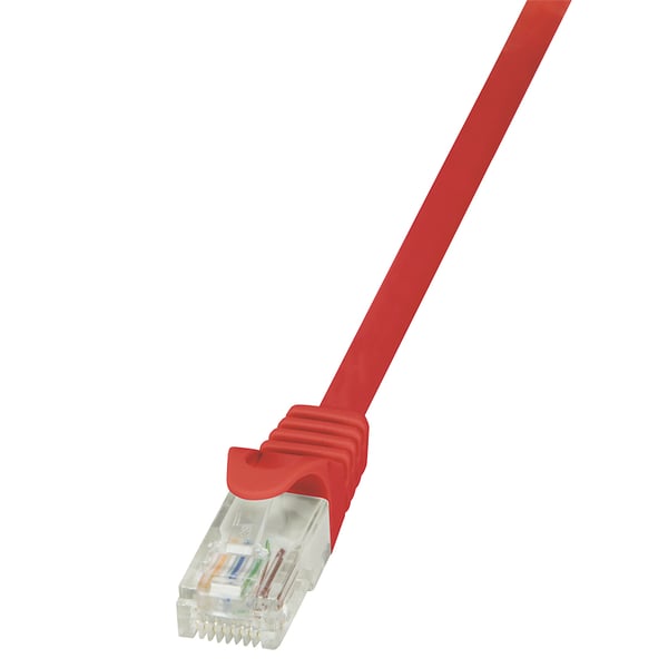 LogiLink 0.25m Cat.5e U/UTP netværkskabel Rød 0,25 m Cat5e U/UTP (UTP)
