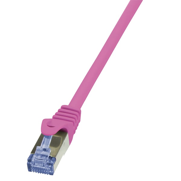 LogiLink 10m Cat.6A S/FTP netværkskabel Lyserød Cat6a S/FTP (S-STP)