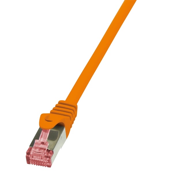 LogiLink 7.5m, Cat6 netværkskabel Orange 7,5 m S/FTP (S-STP)