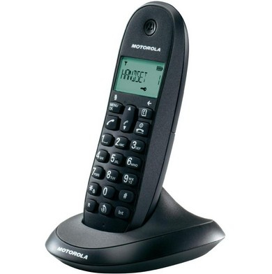 Motorola C1001L DECT-telefon Namn och uppringnings-ID Svart