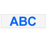 Brother Gloss Laminated Labelling Tape - 12mm, Blue/Clear etiketbånd TZ