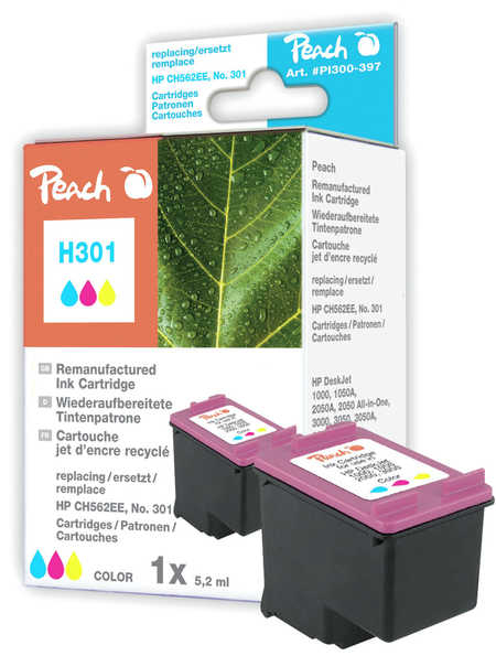 Peach 316239 blækpatron 1 stk Blå, Magenta, Gul