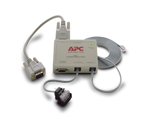 APC REMOTE POWER OFF strømadapter og vekselret Beige