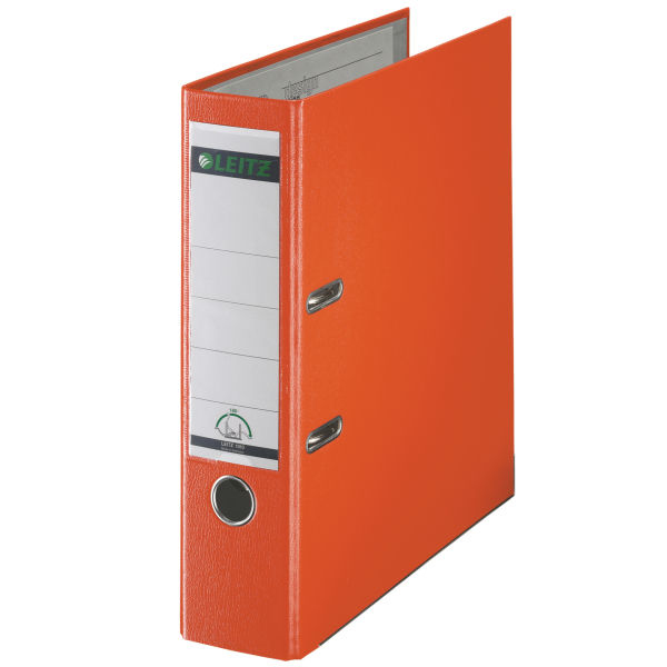 Leitz 180° Lever Arch File Plastic ringbind A4 Orange