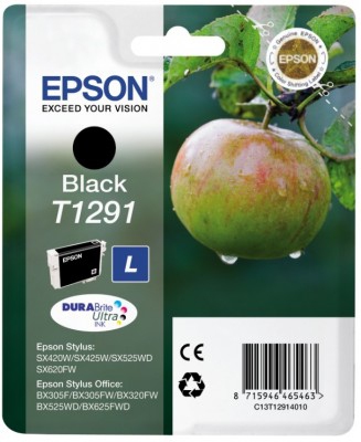Epson Apple Mustepatruuna Black T1291 DURABrite Ultra Ink Epson Apple Mustepatruuna Black T1291 DURABrite Ultra Ink