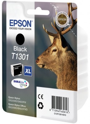 Epson Stag Mustepatruuna Black T1301 DURABrite Ultra Ink