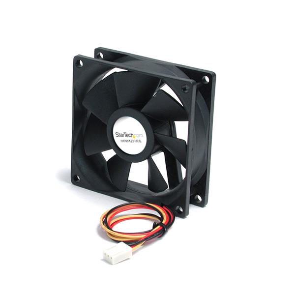StarTech.com 80mm Chassifläkt - 8cm fläkt för PC-chassi med 3-pin Molex-kontakt (80mmx80mmx25mm)