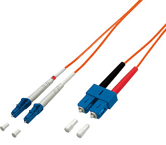 Equip LWL Patch Cord LC/SC 62,5/125µ 2,0m InfiniBand och fiberoptisk kabel 2 m