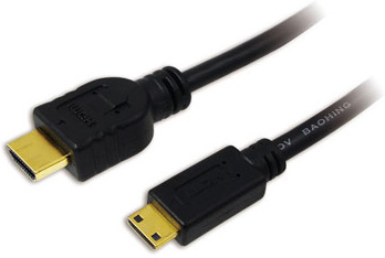 LogiLink CH0021 HDMI-kaapeli 1 m HDMI-tyyppi A (vakio) HDMI Type C (Mini) Musta