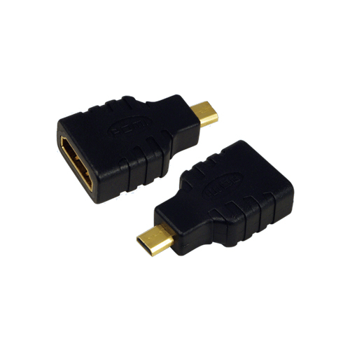 LogiLink AH0010 kabel kønsskifter HDMI D HDMI A Sort