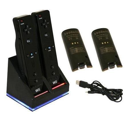 Kompatibel med Wii ladestativ Bluelight ladestasjon