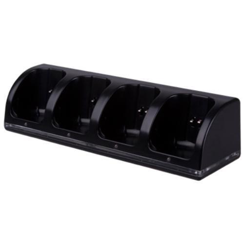 Kompatibel med Wii Ladestander Bluelight Ladestation til 4 controllere - Sort
