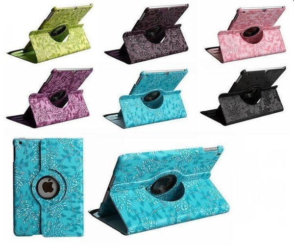 Cover iPad Mini 1/2/3 360 Rotasjon Blomster
