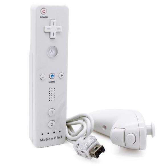 Kompatibel med Wii & Wii U Controller Set Motion Plus Bulk White