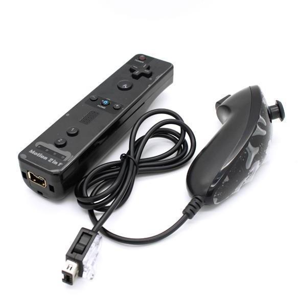 Kompatibel med Wii & Wii U Controller Set Motion Plus Bulk White