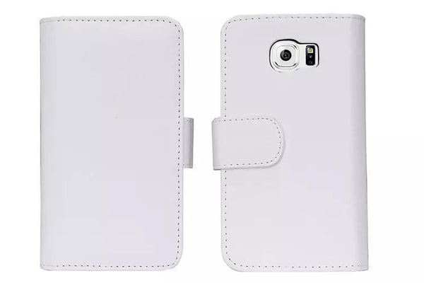 Samsung Galaxy S8 Plus 6 Slot Lommebok - deksel Hvit