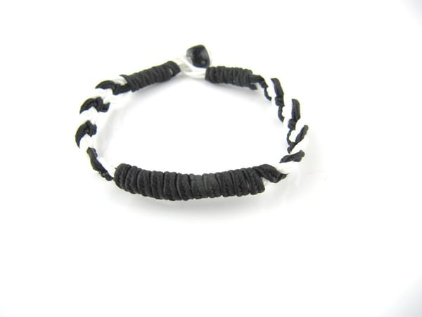 Armband svart/vit