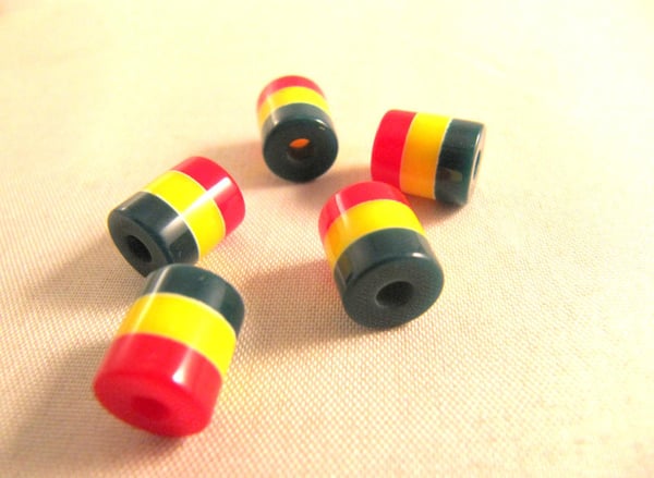 Rastapärlor till Halsband/Armband 5-pack