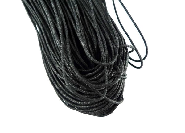 Cord 1m svart 1 mm