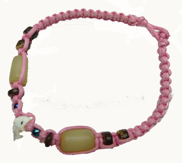 Makramearmband rosa