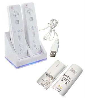 Kompatibel med Wii ladestativ Bluelight ladestasjon
