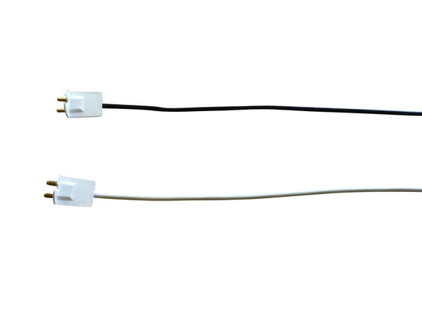 Lampesnor Hvid 120 cm SKK 2x0,75 Ujordet