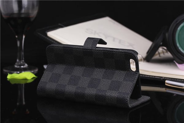 Iphone 8/7 Plus Lommebok - cover Rutete Grå/Svart