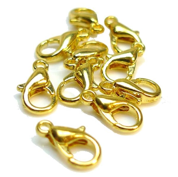 5-Pack Lås till Halsband/Armband - Guldpläterade