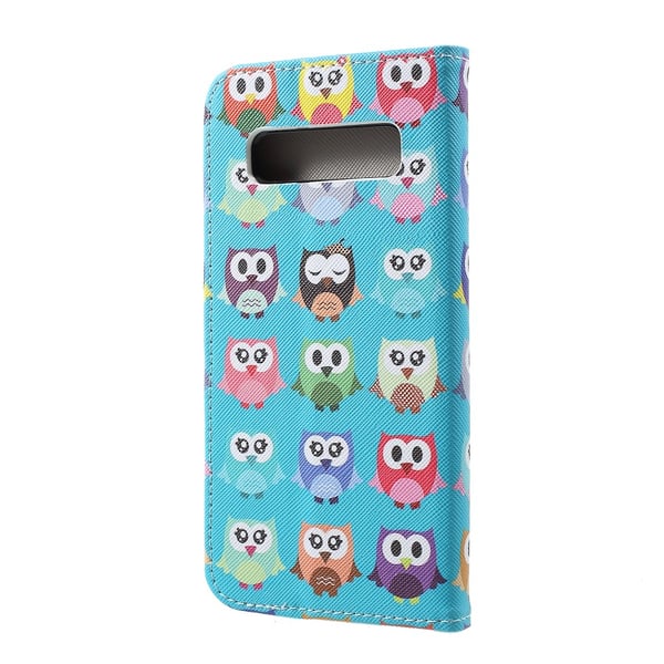 Mønsterpung etui Samsung Galaxy S10 Plus - Flere ugler