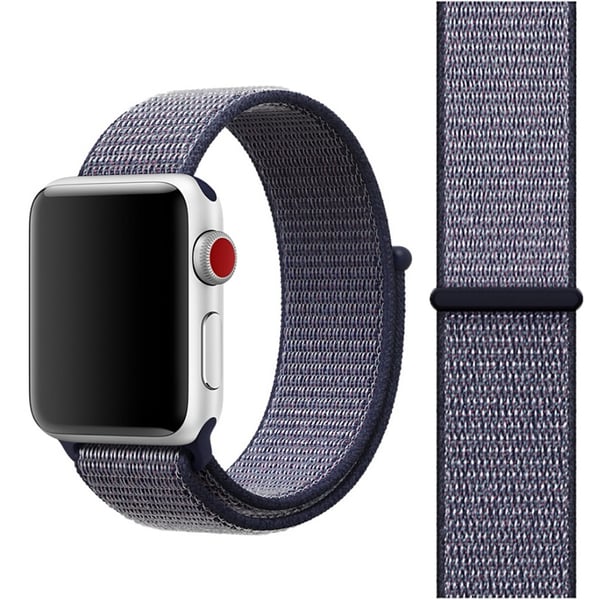 Apple Watch 42mm:lle nylonlenkki tarranauhakiinnityksellä