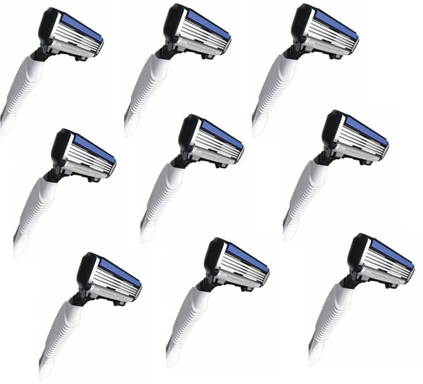 9-pack Rakhyvel Dorco Pace4 , 4-bladiga rakhyvlar för män, killar