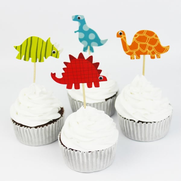24 stykker (6x4) Cupcake Muffins Kakedekorasjon