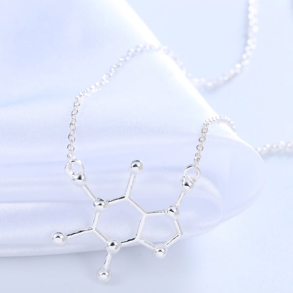 Halsband KOFFEIN Molekyl Kemi Symbol