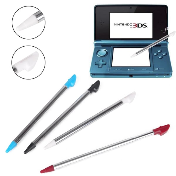 3X Stylus skjermpenn Kompatibel med Nintendo 3DS XL hvit