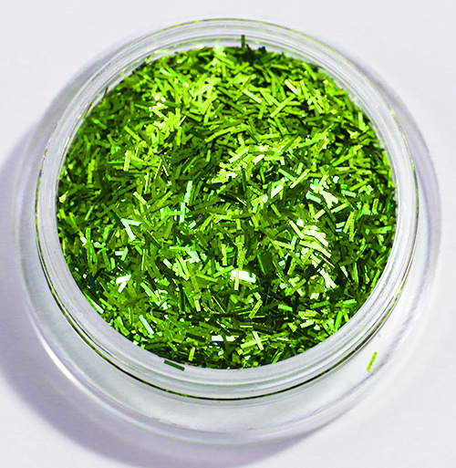 Negleglitter - Striper - Grønn - 8ml - Glitter