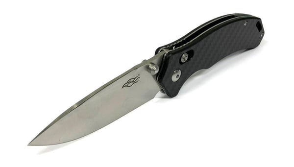 Ganzo FB7621 taittoveitsi 440C-terästä hiilikuitukahvalla ja G-Lock-lukolla – 89 mm 440C drop point -terä, musta hiilikuitukahva