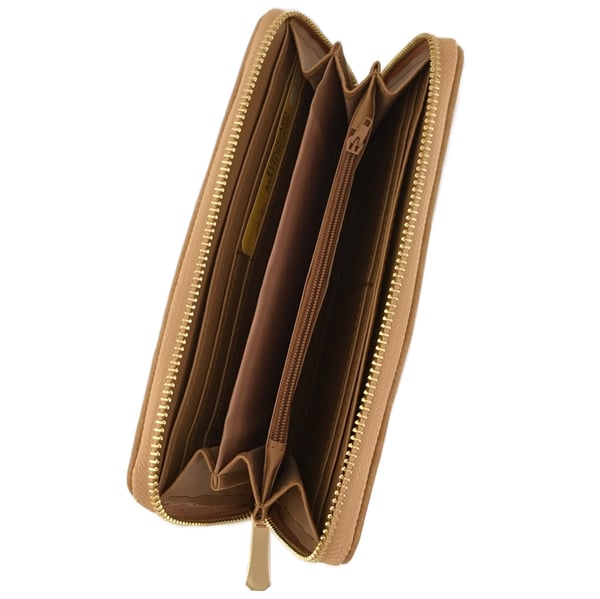 Plånbok i skinnimitation, khaki