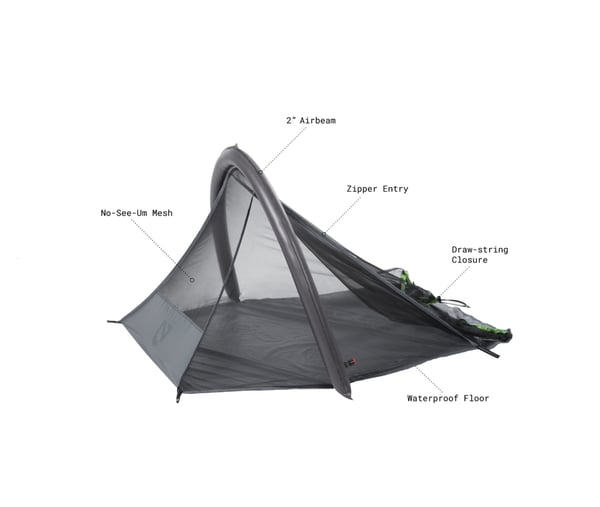 NEMO ESCAPE POD 1P BIVY, självstadgande myggnät bivy