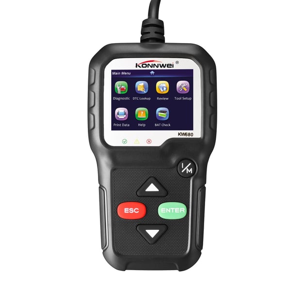 KONNWEI KW680 OBDII/EOBD - skanner OBD2 bildiagnostisk skanner