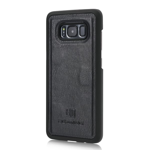 DG.MING Samsung Galaxy S8 Split Läder Lompakkokotelo - Musta