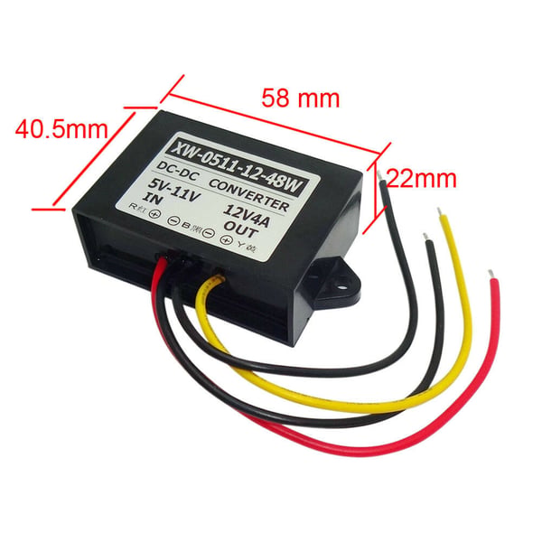 6V til 12V omformer 4A