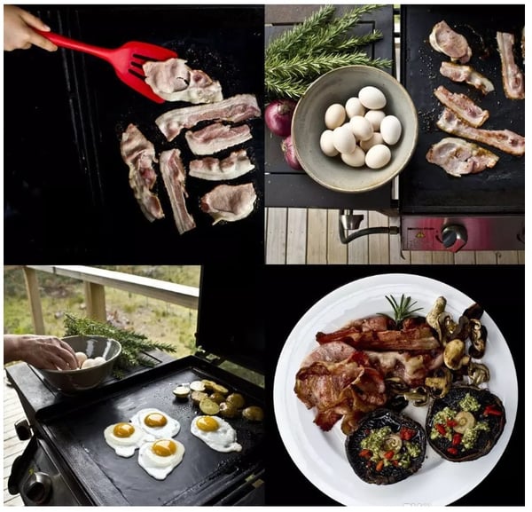 5-pakning Grillmatte, ovnsmatte og bakematte - Non Stick