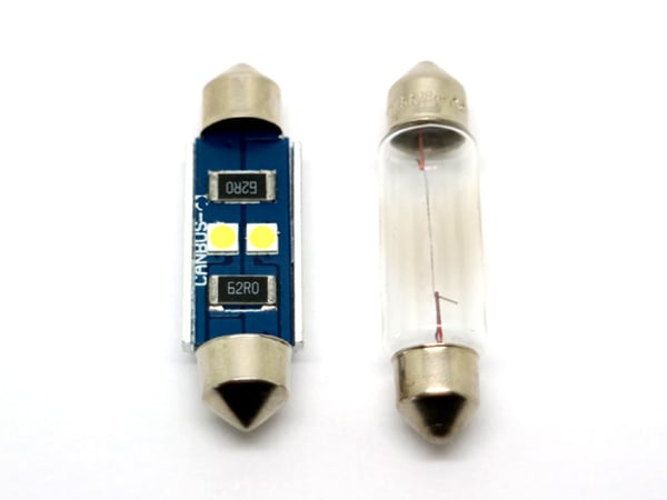 Canbus C5W 39 mm LED 3030SMD:llä, 6000K 2 kpl pakkaus